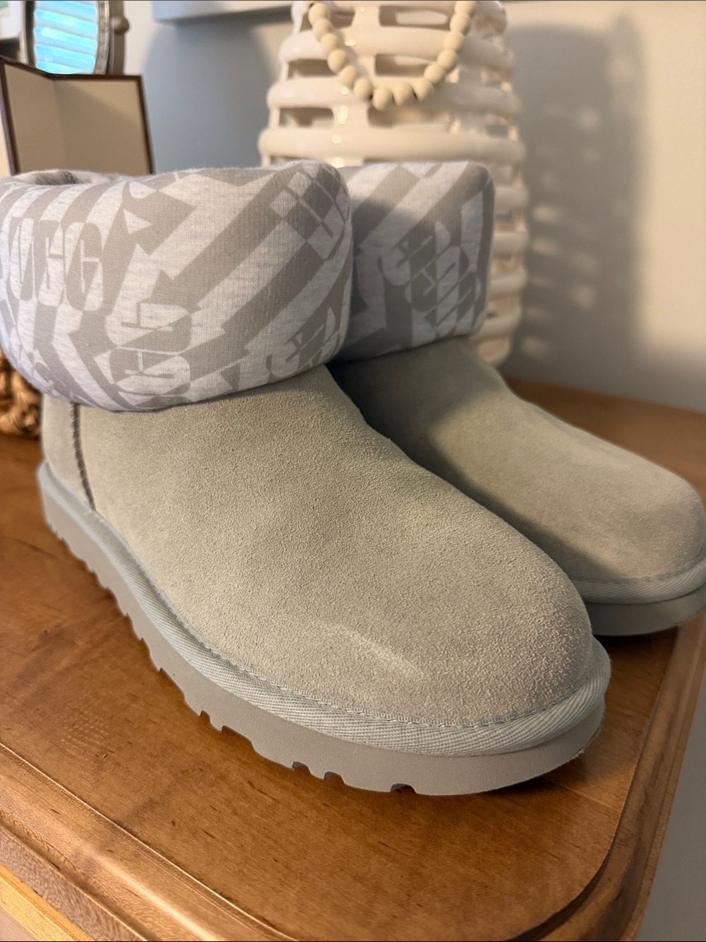UGG Light Gray Ankle Boots